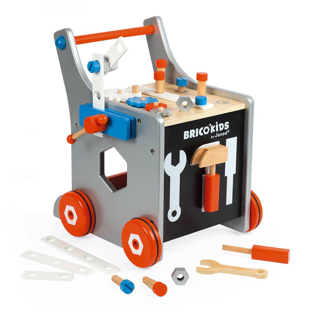 Brico' Kids | Magnetic DIY Trolley - Walker | 26 Accessories