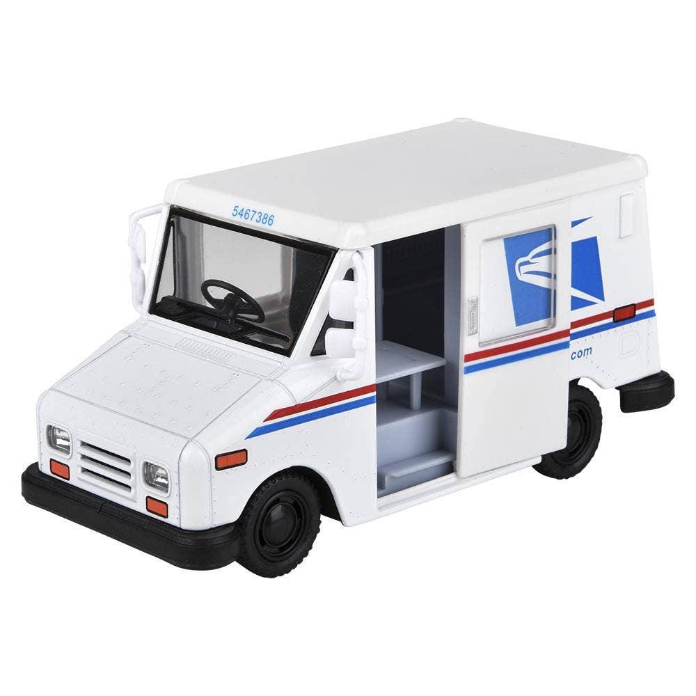 5" Diecast Us Postal Service Mail Delivery Truck 12/Disp