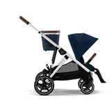 CYBEX Gazelle S Stroller and Gazelle S Cot Bundle - Ocean Blue (Silver Frame)