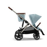CYBEX Gazelle S Stroller and Gazelle S Cot Bundle - Stormy Blue (Taupe Frame)
