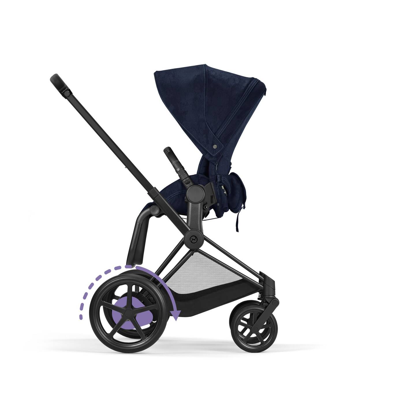 Priam Stroller Rebellious Luxury Denim Blue (Frame + Seat Pack)