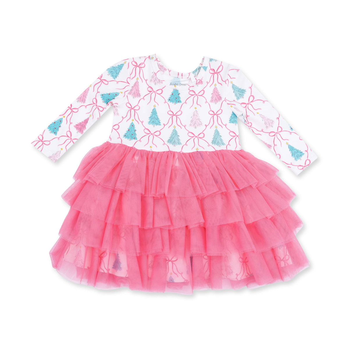 Bow Trellis Tree - Twirly Long Sleeve Tutu Dress and Cartwheel Short