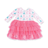 Bow Trellis Tree - Twirly Long Sleeve Tutu Dress and Cartwheel Short