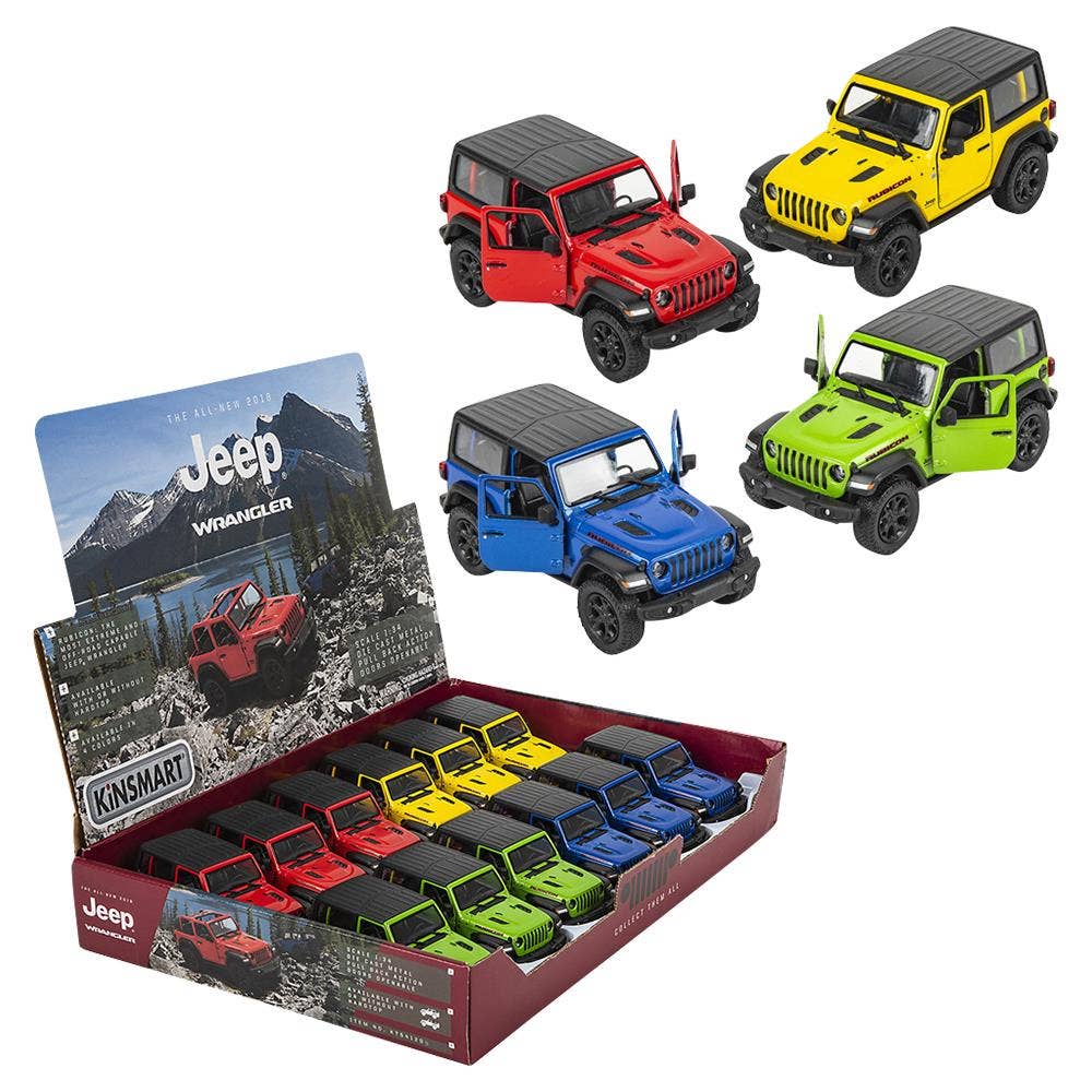 5" Diecast 2018 Jeep Wrangler Hard Top  12/Display