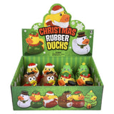 CHRISTMAS RUBBER DUCKIES 3.5"   12CT