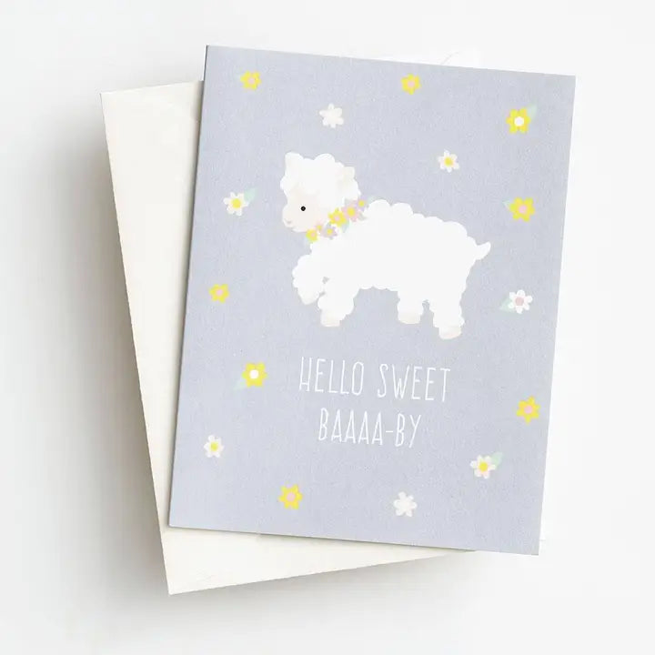 Sweet Baby Lamb Baby Card