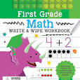 Ready To Learn: First Grade Math Write & Wipe Workbook with Popper By Editors of Silver Dolphin Books Spiral; 64 pages, English