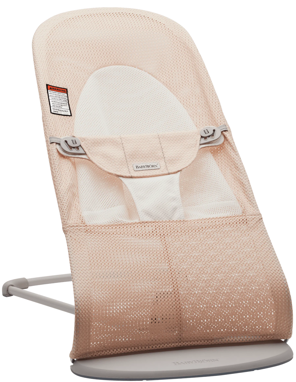 Pearly pink/White, mesh, Light gray frame