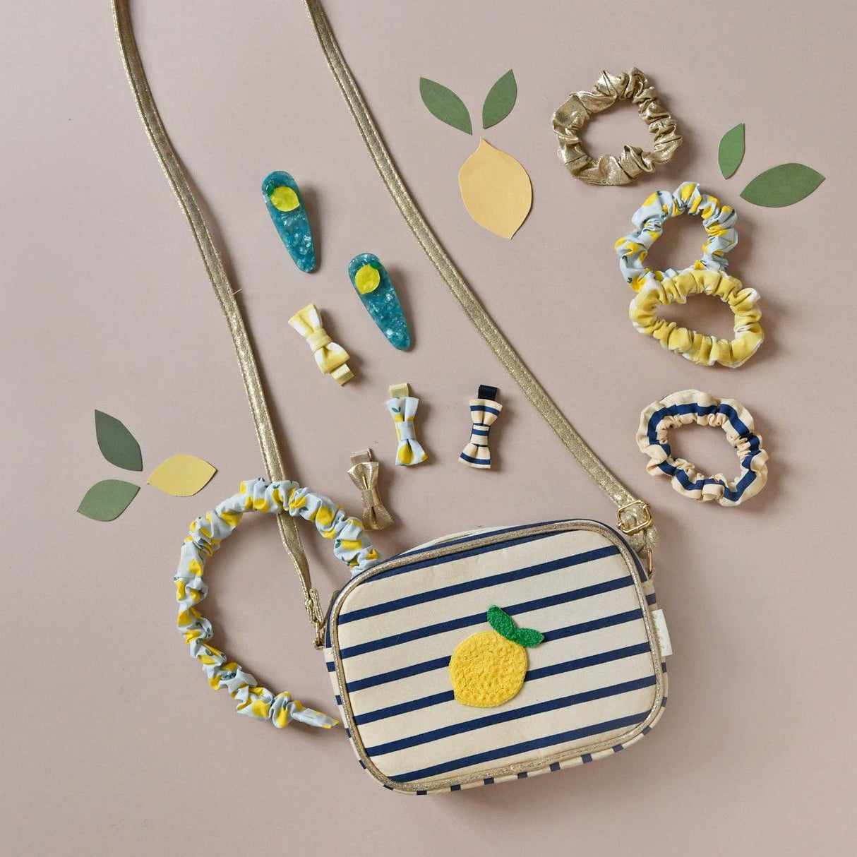 Lemon Drop Scrunchie Set