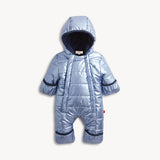 BLUE SOLID METALLIC BOYS PUFFER PRAM