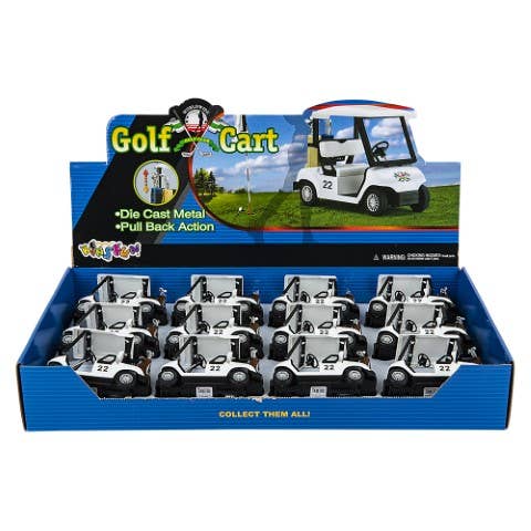 5" Diecast Pull Back Golf Cart