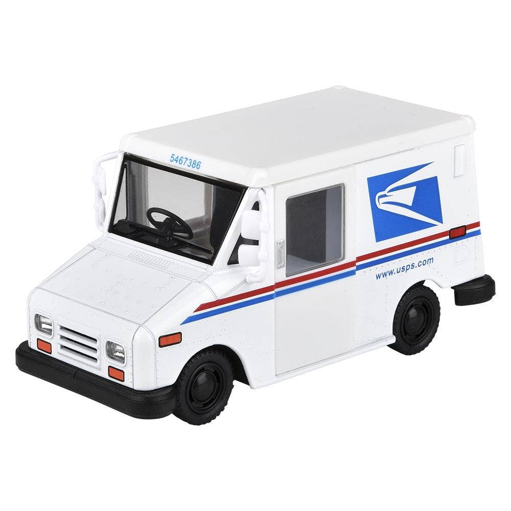5" Diecast Us Postal Service Mail Delivery Truck 12/Disp