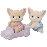 Calico Critters Fennec Fox Twins, 2 Collectible Doll Figures