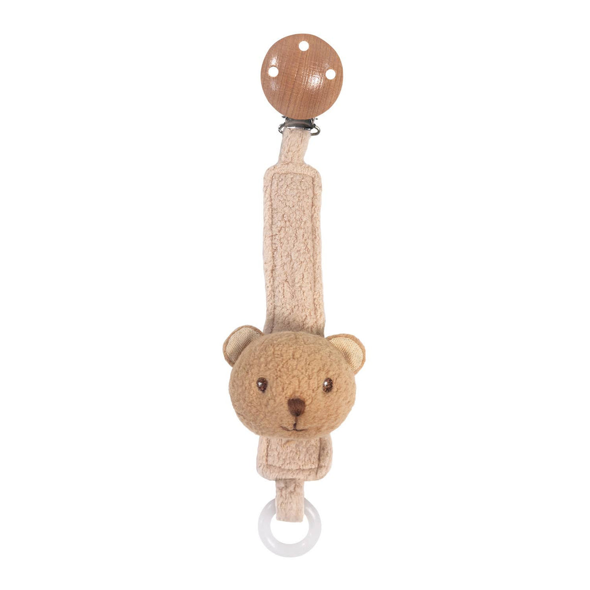 Marcel Bear Pacifier Clip