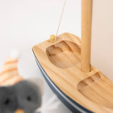 Malo the Cat in a Boat