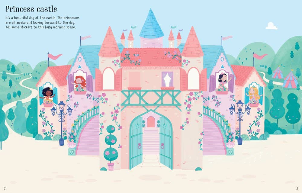 First Sticker Book Princesses : Usborne