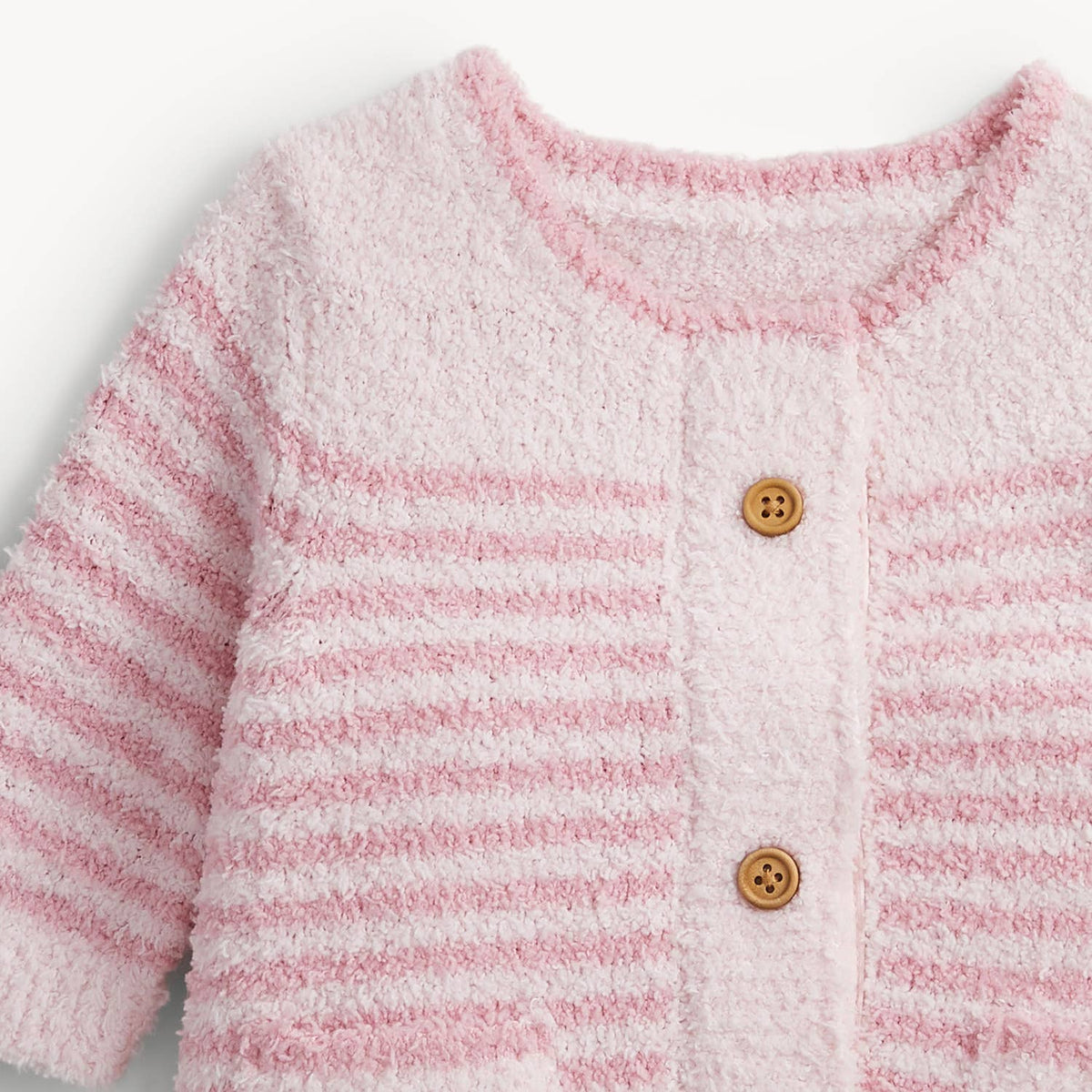 CHENILLE PINK SWEATER ROMPER