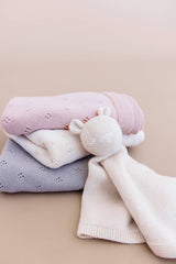 Heirloom Pique Blanket Cream Organic Cotton Baby Gift Summer