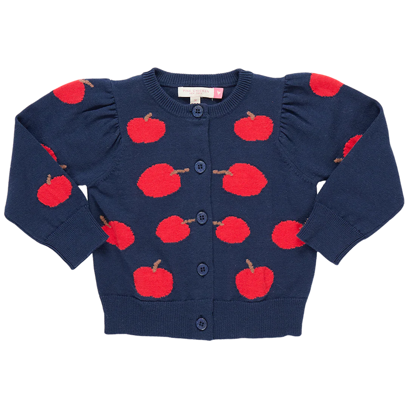 Girls Constance Sweater - Apples