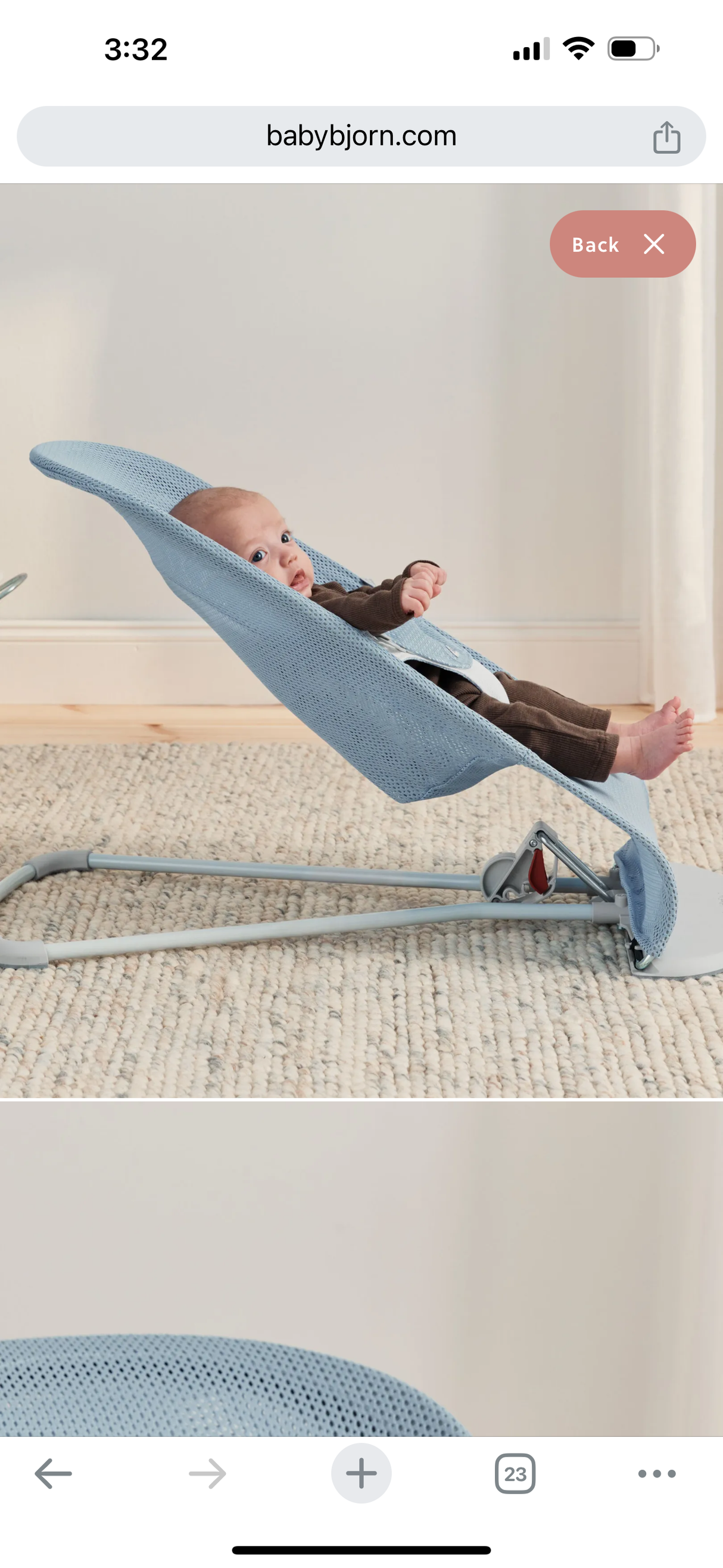 Baby Bjorn Bouncer Balance Soft - Mesh