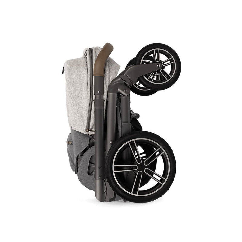 Nuna MIXX Next Stroller in Curated - compact fold, standing