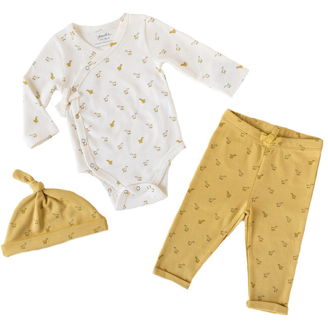 Kimono 3-Piece Set Hatchling Duckling