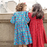 Pink Chicken Evelyn Blue Dandelion Dress
