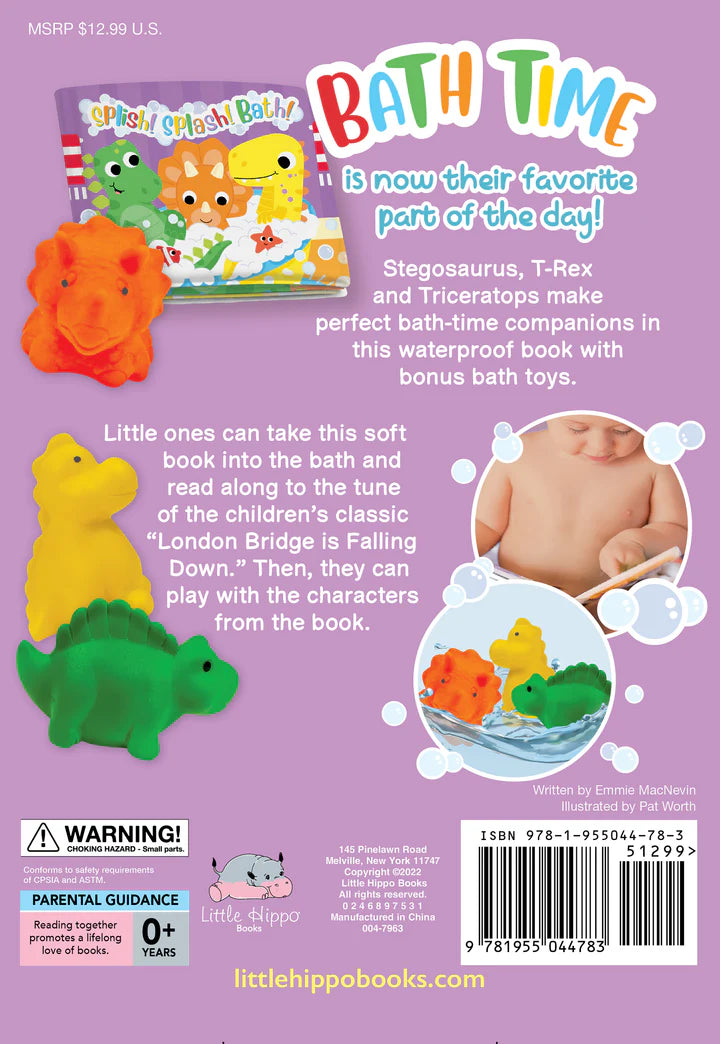 Splish! Splash! Bath! - Children's Waterproof Bath Book and Toy Set