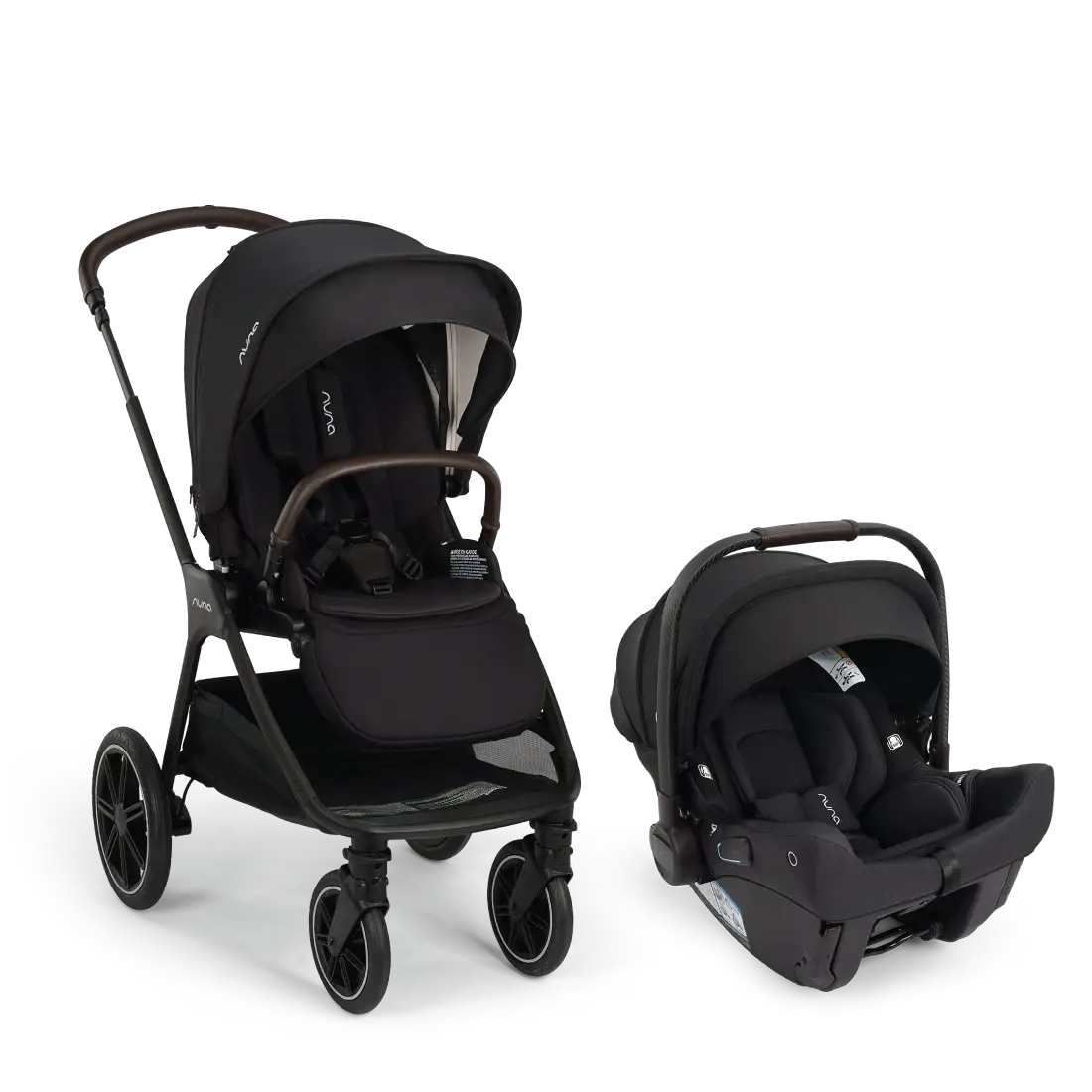 Nuna PIPA urbn infant car seat installed on TRIV LX stroller — Tadpole Boston baby boutique