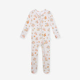 Footie Ruffled Zippered One Piece