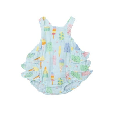 Ruffle Sunsuit FRUIT DREAM POPSICLES