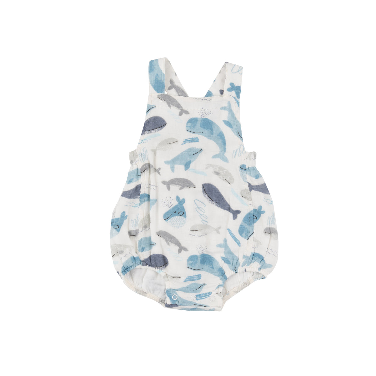 Retro Sunsuit BLUE WHALES