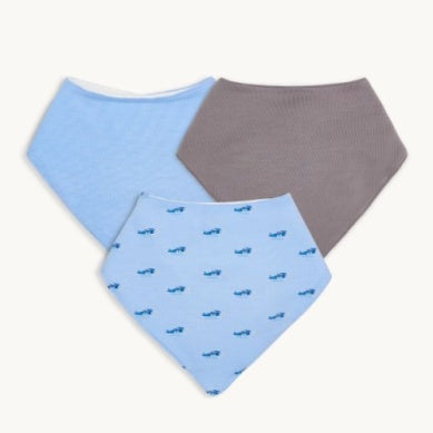 Baby Got Track Modal Bandana Bib 3-pack