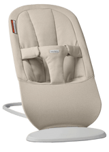 BabyBjorn Bouncer Begin in Sand Gray brushed woven