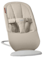 BabyBjorn Bouncer Begin in Sand Gray brushed woven