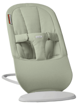 BabyBjorn Bouncer Begin in Light Green brushed woven