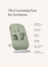 BabyBjorn Bouncer Begin features and seat positions