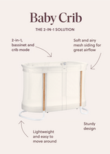 BabyBjörn Baby Crib dimensions and features