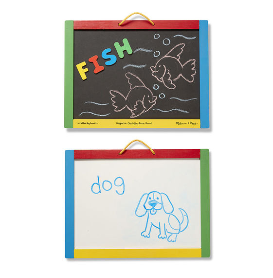 Melissa & Doug Magnetic Chalk & Dry Erase Board - Tadpole