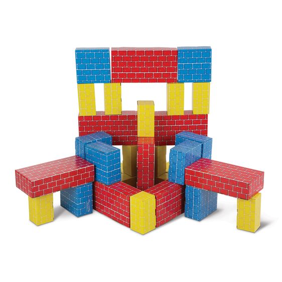 Melissa & Doug Deluxe Jumbo Cardboard Blocks 40ct - Tadpole