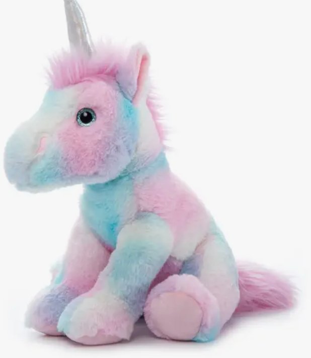 12" (28cm ) Val Cotton Candy Unicorn Sitting - Tadpole