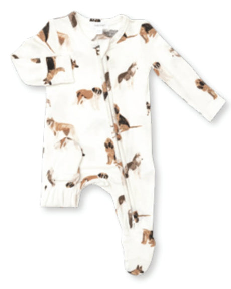 2-Way Big Dogs Zipper Footie - Tadpole