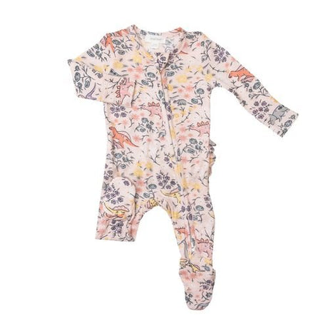 2-Way Ditsy Dinos Zipper Footie - Tadpole