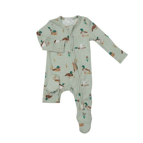 2-Way Ducks Zipper Footie - Tadpole