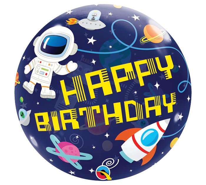 Birthday Outer Space Bubble