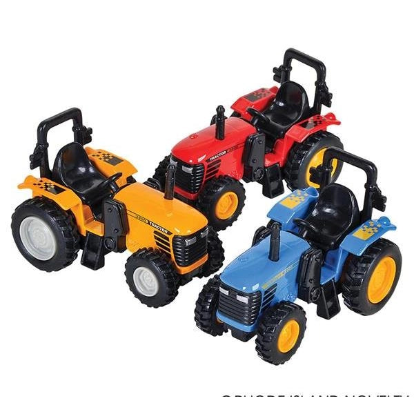 La Luna Bella 4" Die-cast Pull Back Farm Tractor