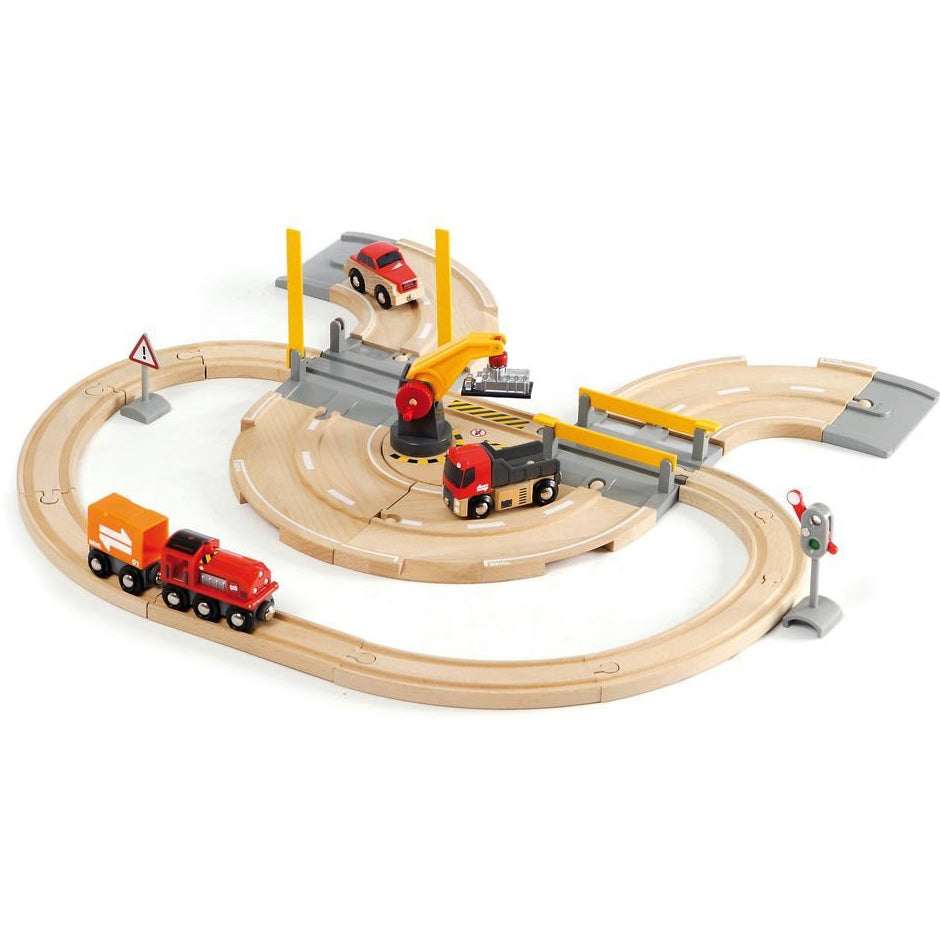 Brio Road & Rail Crane Set - Tadpole