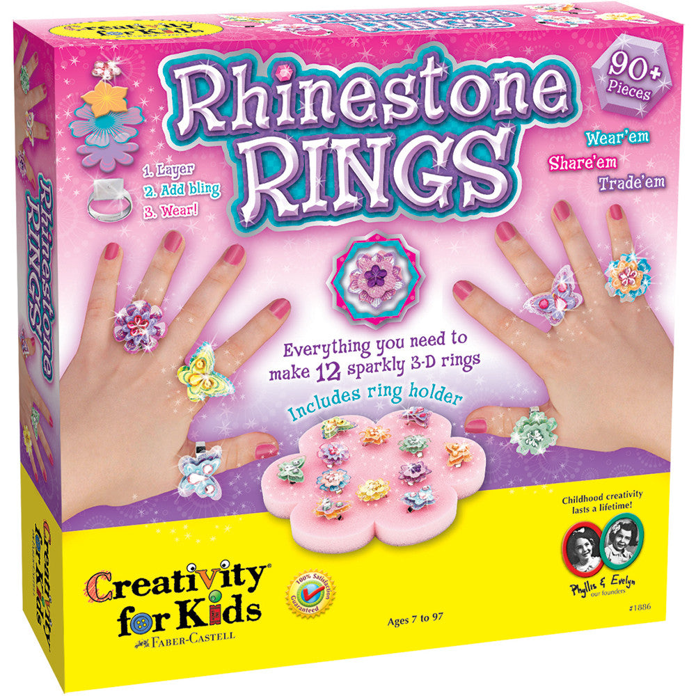 Creativity For Kids Rhinestone Rings - Tadpole