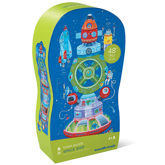 Crocodile Creek Tower Puzzle Space Ship - Tadpole