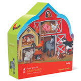 Crocodile Creek Shaped Floor Puzzle Puzzle Barnyard - Tadpole
